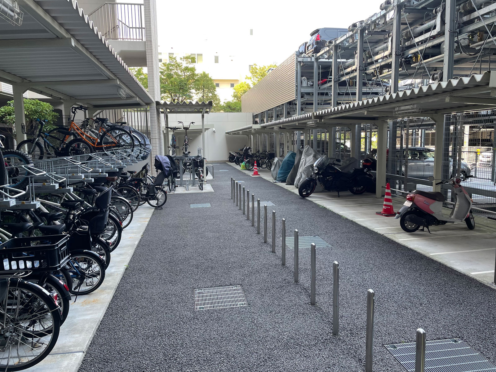 マンションの駐車場の図