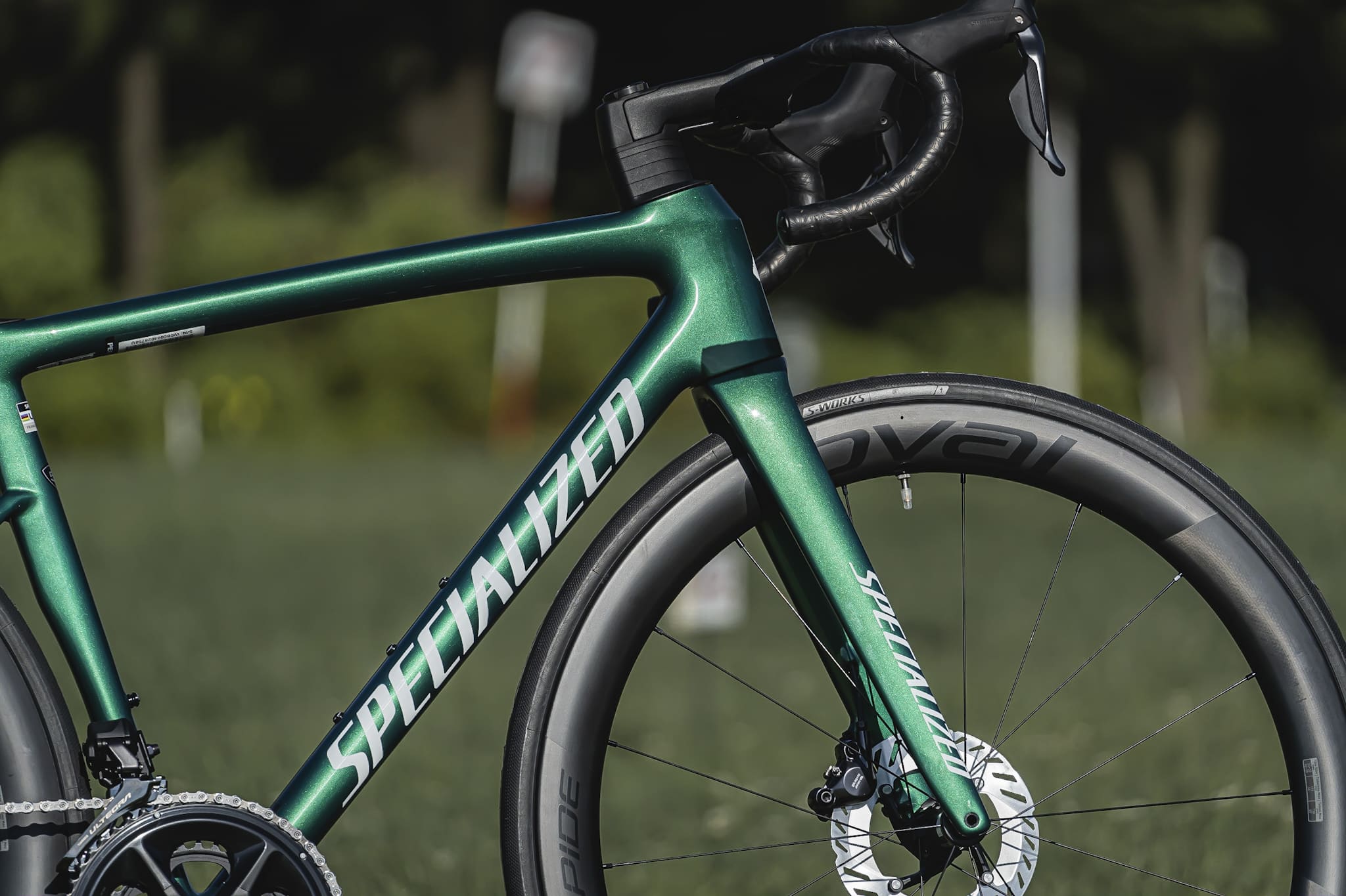 Tarmac SL8 Proカラー:グロスパイングリーンメタリック/ホワイト